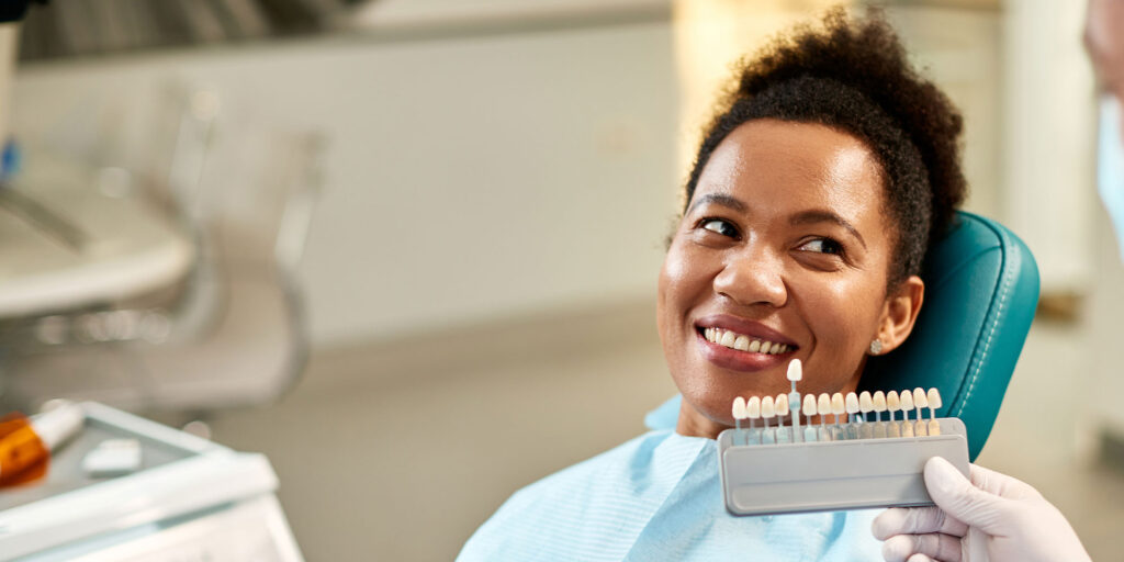 Woman Smiling at doctor