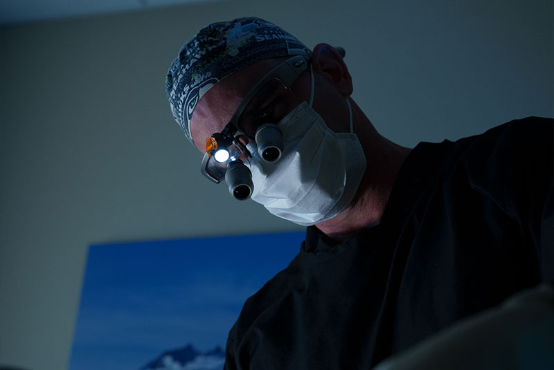 Doctor working on Patient