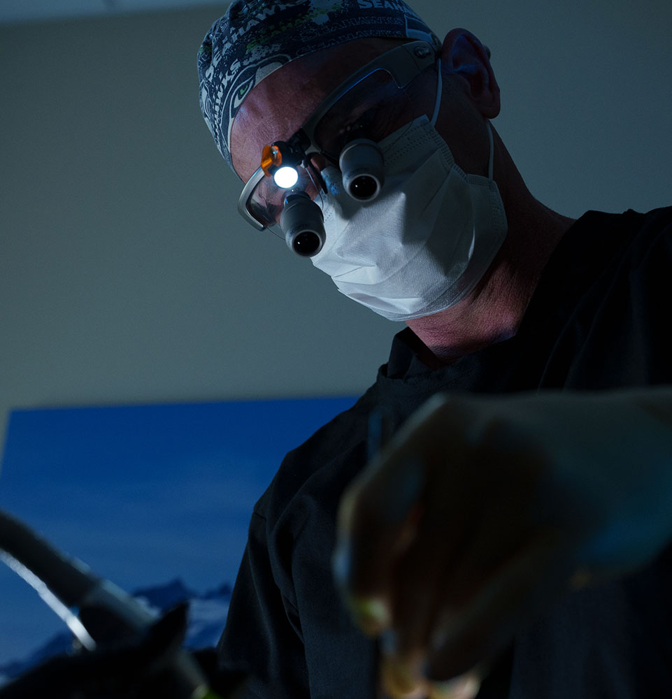 Doctor working on a Patient