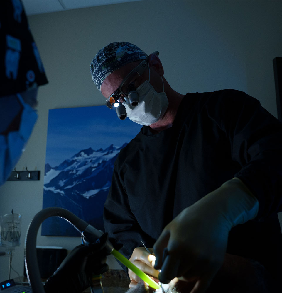 Doctor working on Patient
