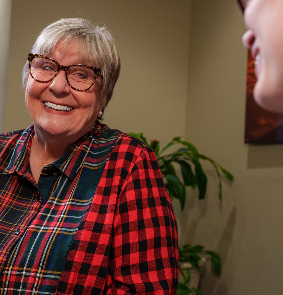 Patient Laughing with Doctor