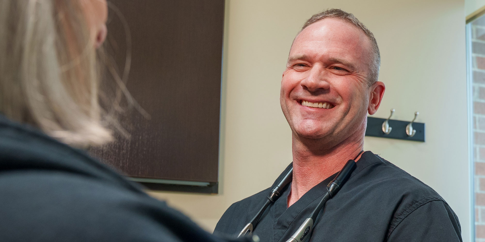 doctor smiling at AOX Patient